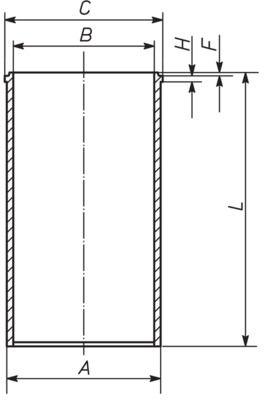 Cylindermantel - Cylinderhylsa MAHLE 029 WV 20 00