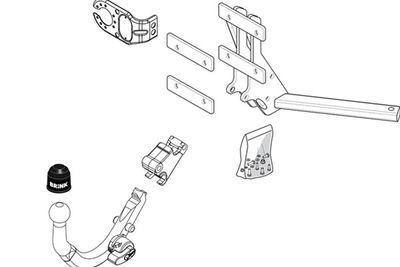 Dragkrokar och kablagekit - Släpfordonstillkoppling BRINK 427500