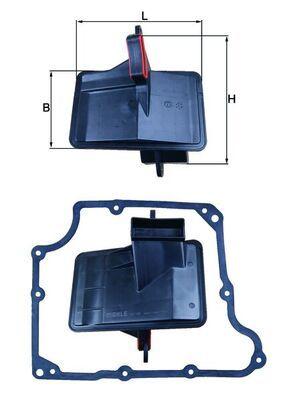 Automatväxellådefilter - Hydraulikfilter, automatväxel KNECHT HX 166D