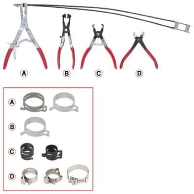 Slangklämtång - Tång, slangklämma KS TOOLS 115.1104