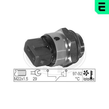 Temperaturströmbrytare, kylarradiatorfläkt - Termokontakt, kylarfläkt ERA 330188