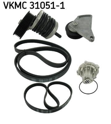 Vattenpump + serpentinremsats - Vattenpump + spårremssats SKF VKMC 31051-1